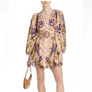 FARM Rio Floral Mini Dress - Multicolor NWT size Large
